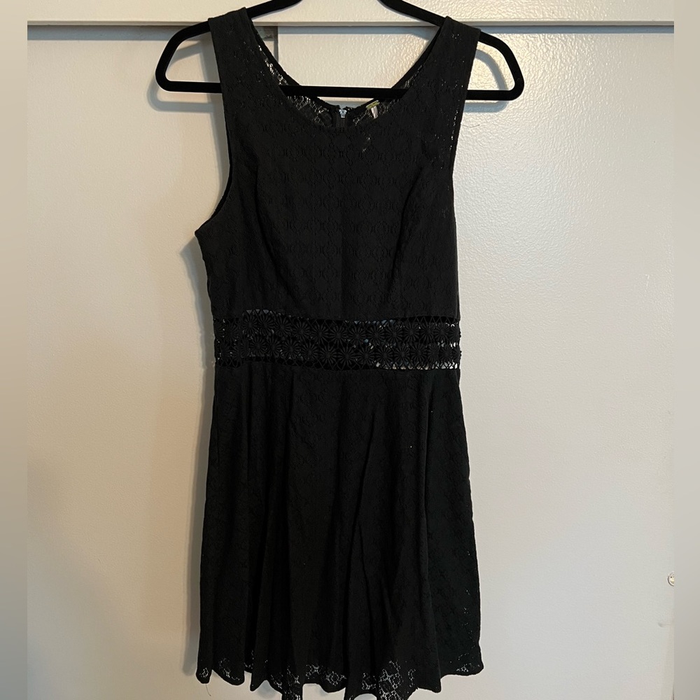 Free people black lace dress